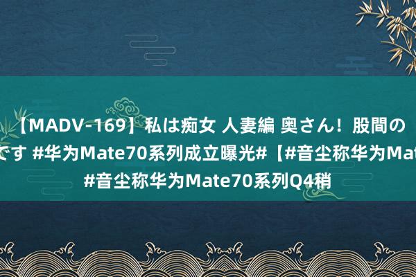 【MADV-169】私は痴女 人妻編 奥さん！股間の刺激が強すぎです #华为Mate70系列成立曝光#【#音尘称华为Mate70系列Q4稍