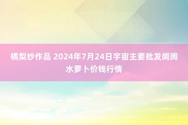 橘梨纱作品 2024年7月24日宇宙主要批发阛阓水萝卜价钱行情