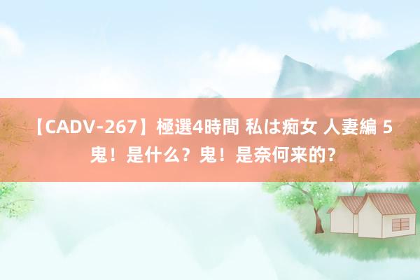 【CADV-267】極選4時間 私は痴女 人妻編 5 鬼！是什么？鬼！是奈何来的？