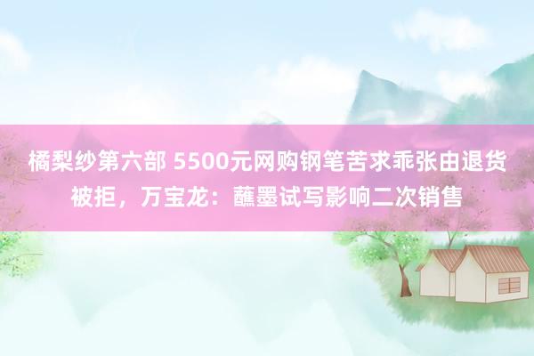 橘梨纱第六部 5500元网购钢笔苦求乖张由退货被拒，万宝龙：蘸墨试写影响二次销售