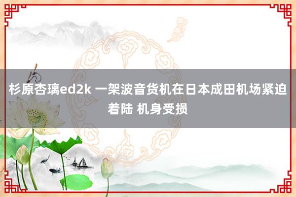 杉原杏璃ed2k 一架波音货机在日本成田机场紧迫着陆 机身受损