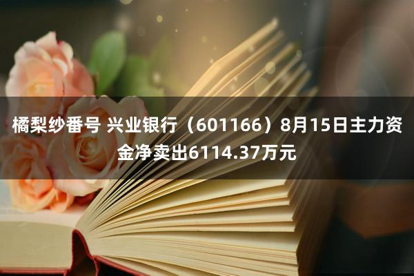 橘梨纱番号 兴业银行（601166）8月15日主力资金净卖出6114.37万元