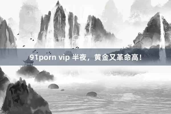 91porn vip 半夜，黄金又革命高！