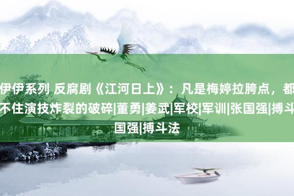 伊伊系列 反腐剧《江河日上》：凡是梅婷拉胯点，都压不住演技炸裂的破碎|董勇|姜武|军校|军训|张国强|搏斗法